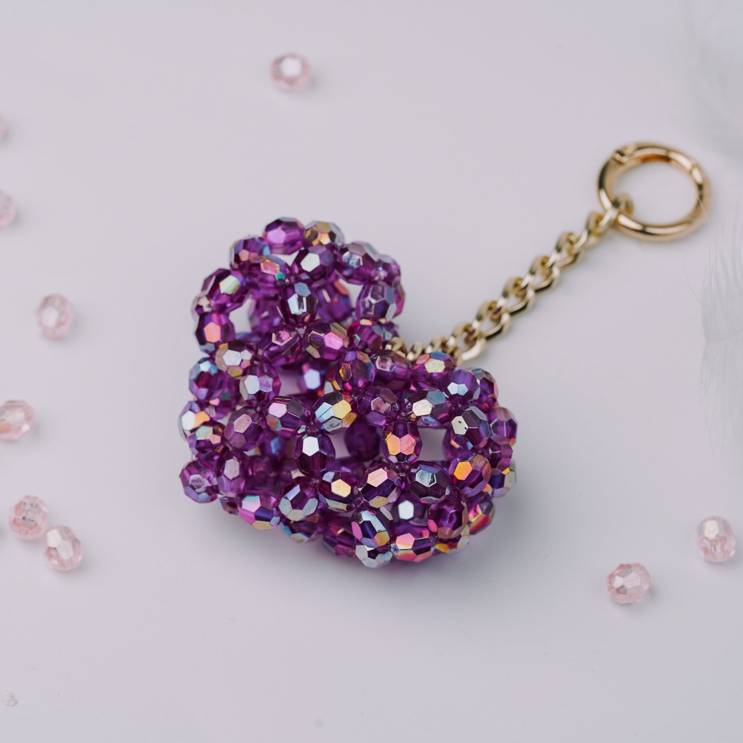 Beaded Keychain Love